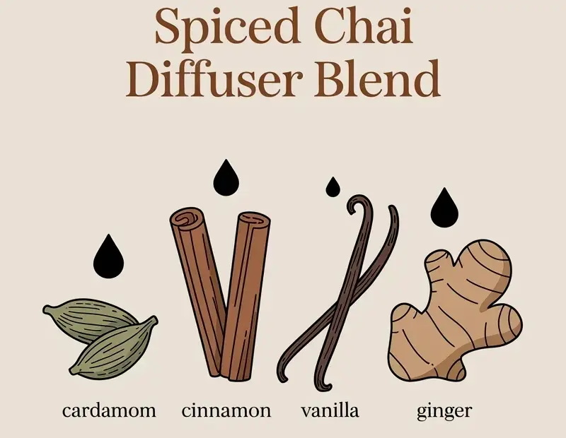 Spiced Chai Diffuser Blend Recipe for Cozy Fall Aromatherapy 🍂