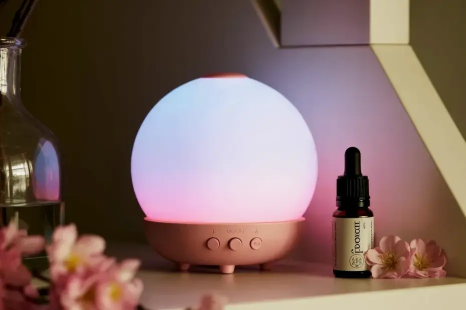 Blossom Scented Moon Mood Light Before & After: My Calming Aromatherapy Setup