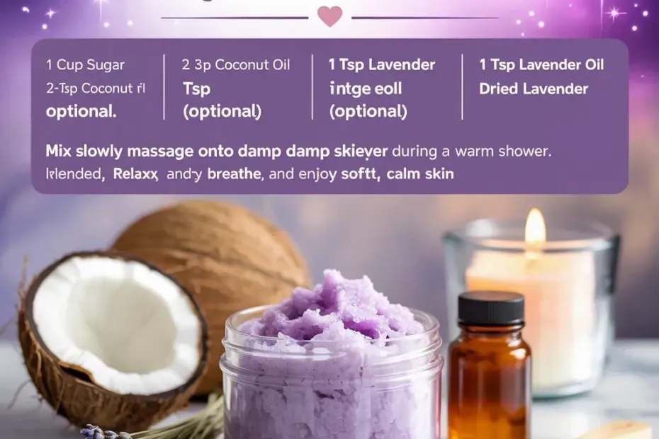 Make This Cheap DIY Lavender Body Scrub for Soft Skin 💜