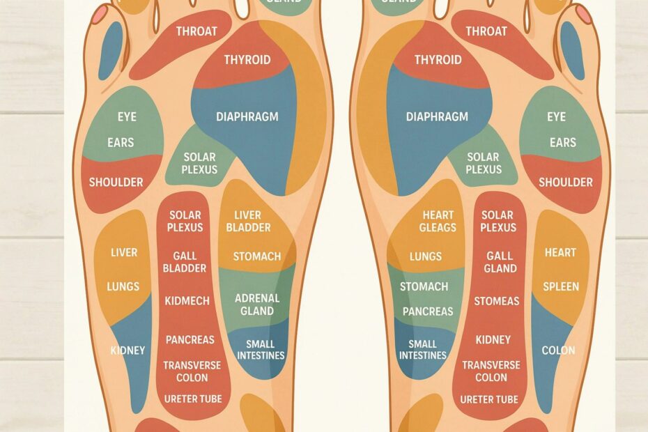 Reflexology and Essential Oils Resource Card | Aromatherapy Tips for Foot Zones