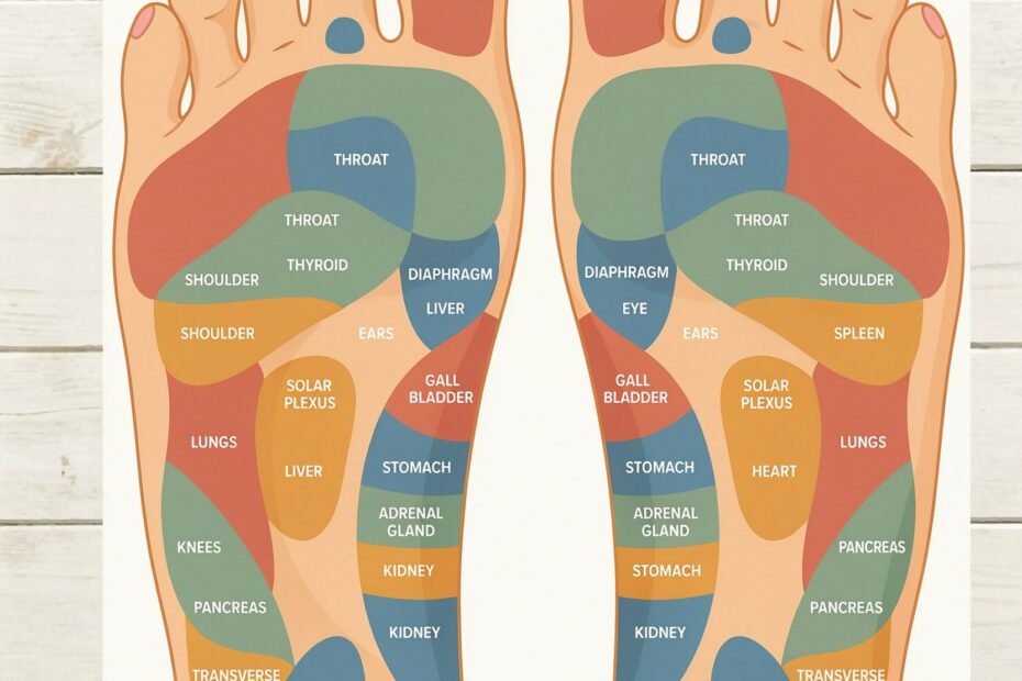 Reflexology and Essential Oils Resource Card | Aromatherapy Pressure Points for Stress Relief