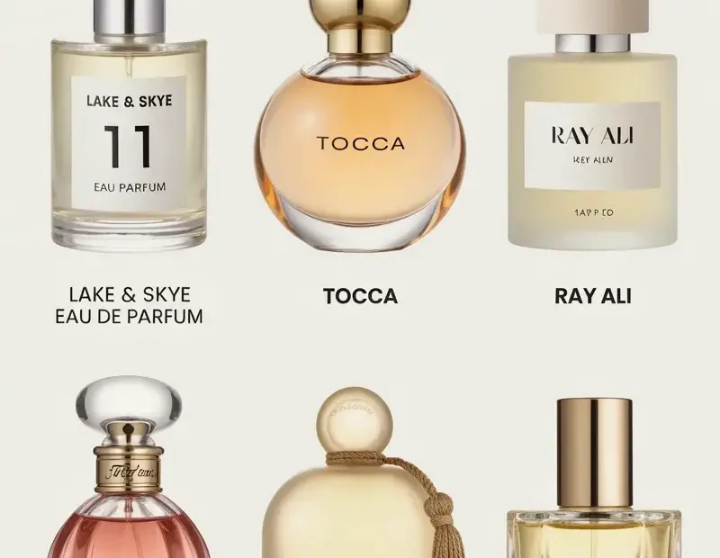 Luxury Perfume Bottles Collection - 6 Designer Fragrances In One Image