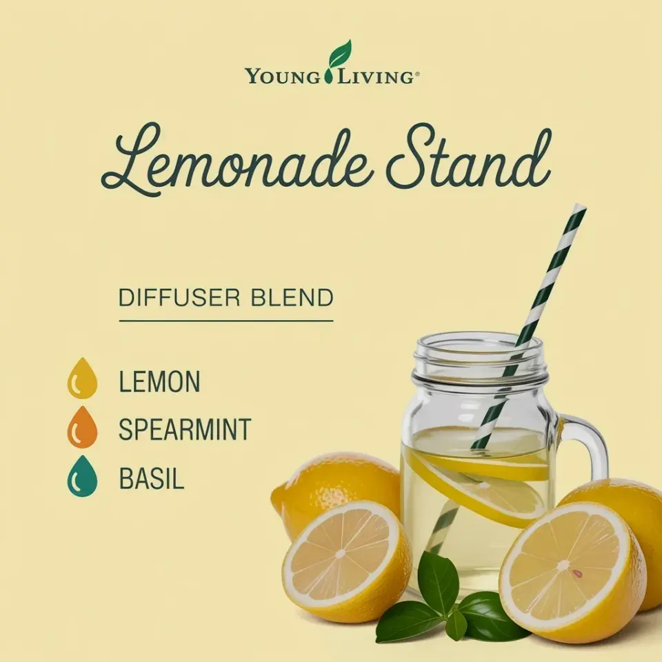 Lemonade Stand Diffuser Blend - Summer Essential Oil Recipe That Smells Like Fresh Lemons