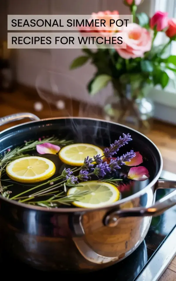 Stovetop Simmer Pot with Lavender & Rose Petals for a Cozy Fall Evening