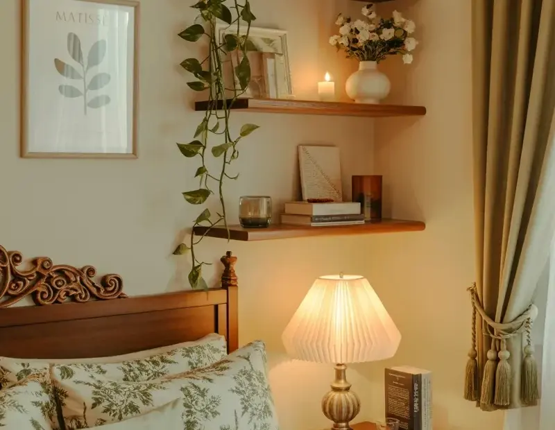 Vintage Bedroom Mistake to Avoid | Carved Headboard + Sage Floral Bedding Ideas